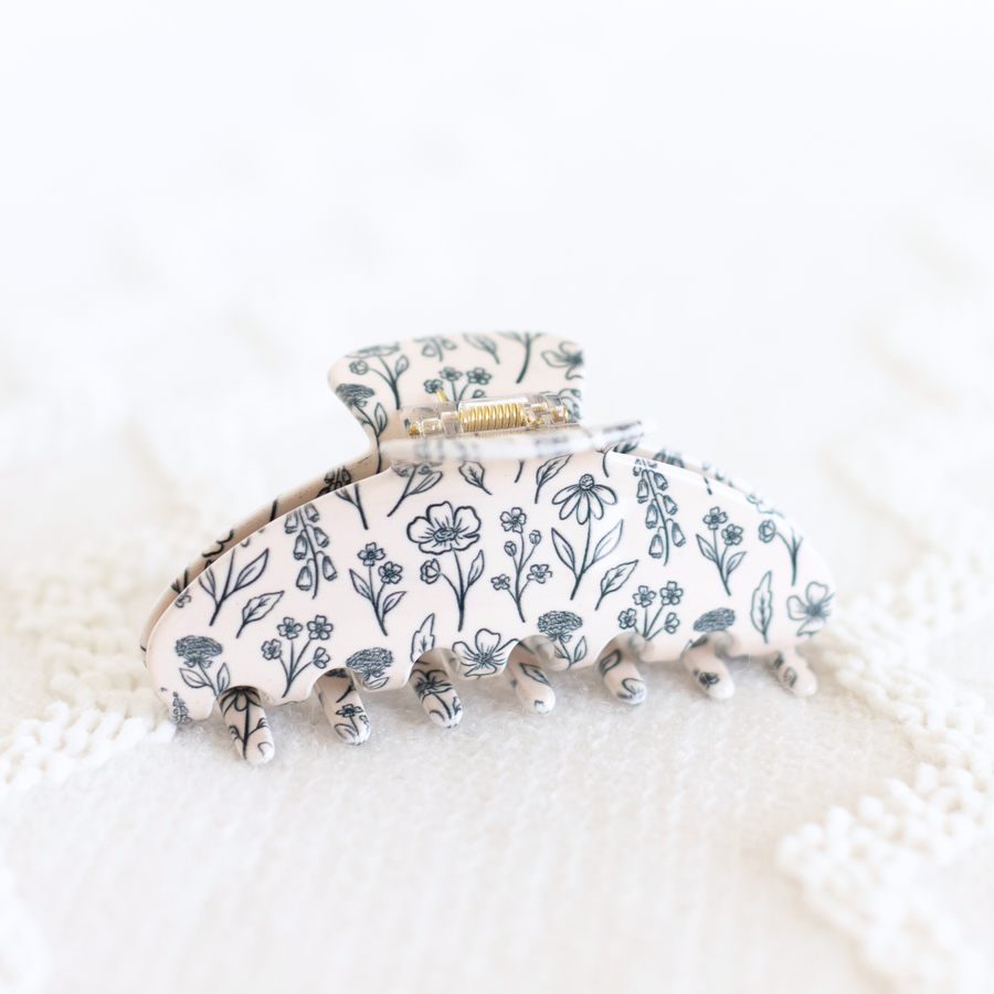 Claw Clip | Pressed Floral
