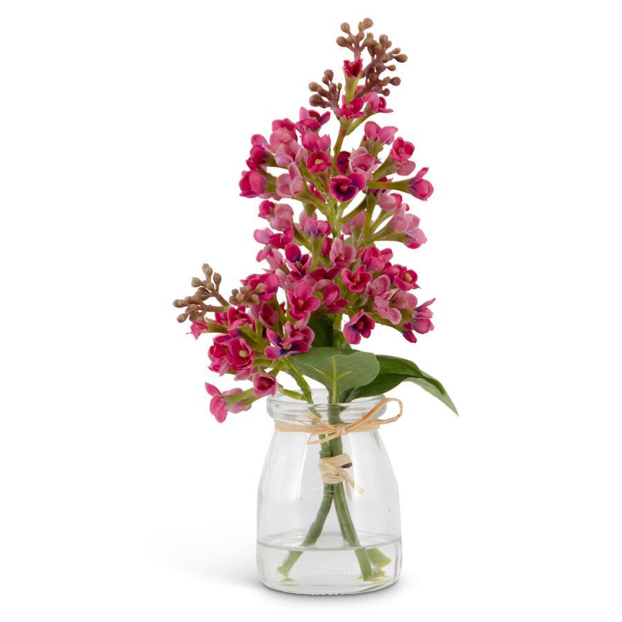 Lilac w/Glass Vase
