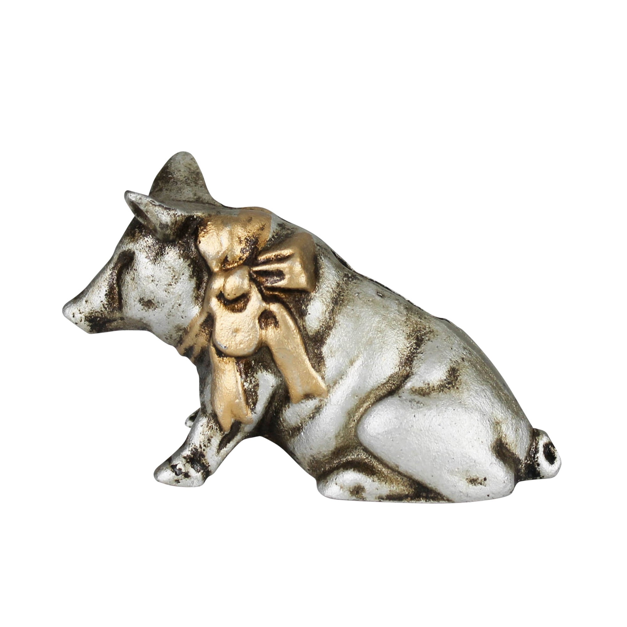 Vintage Cast Metal Pig Bank