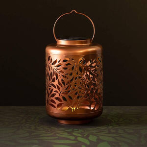 Copper Leaf Solar Lantern | Copper