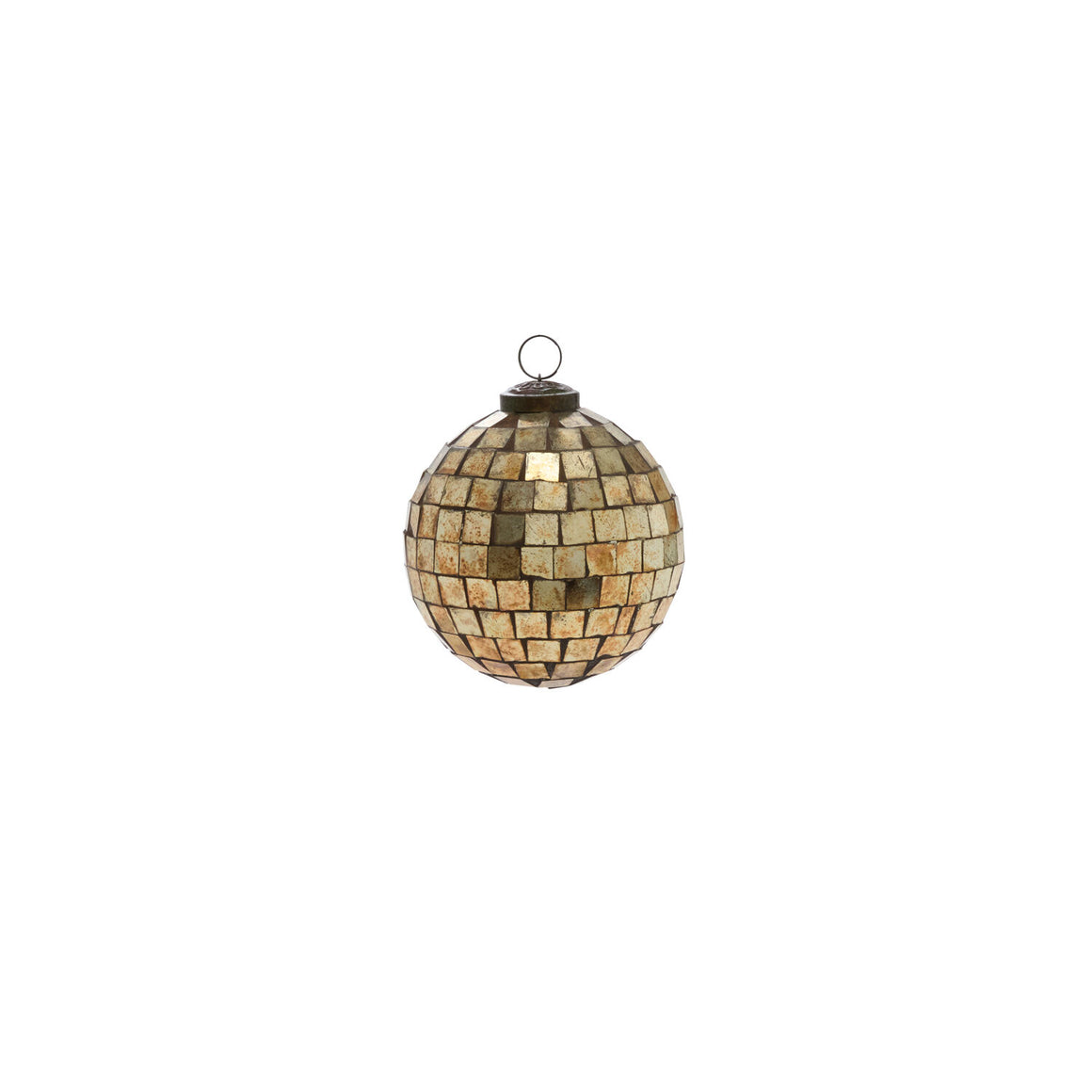 Antiqued Disco Ball Ornament