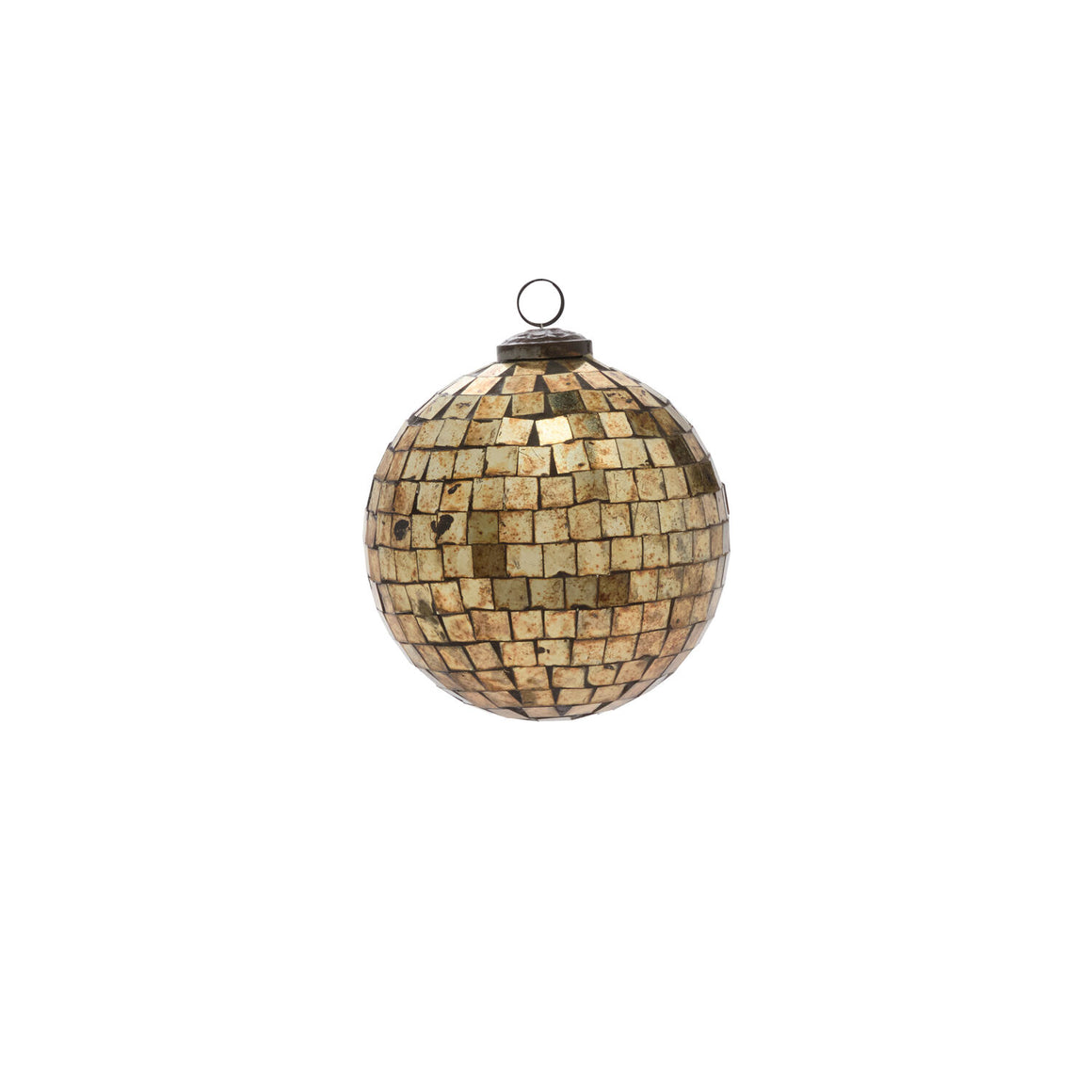 Antiqued Disco Ball Ornament