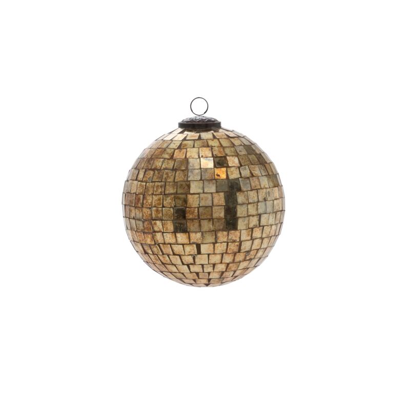 Antiqued Disco Ball Ornament