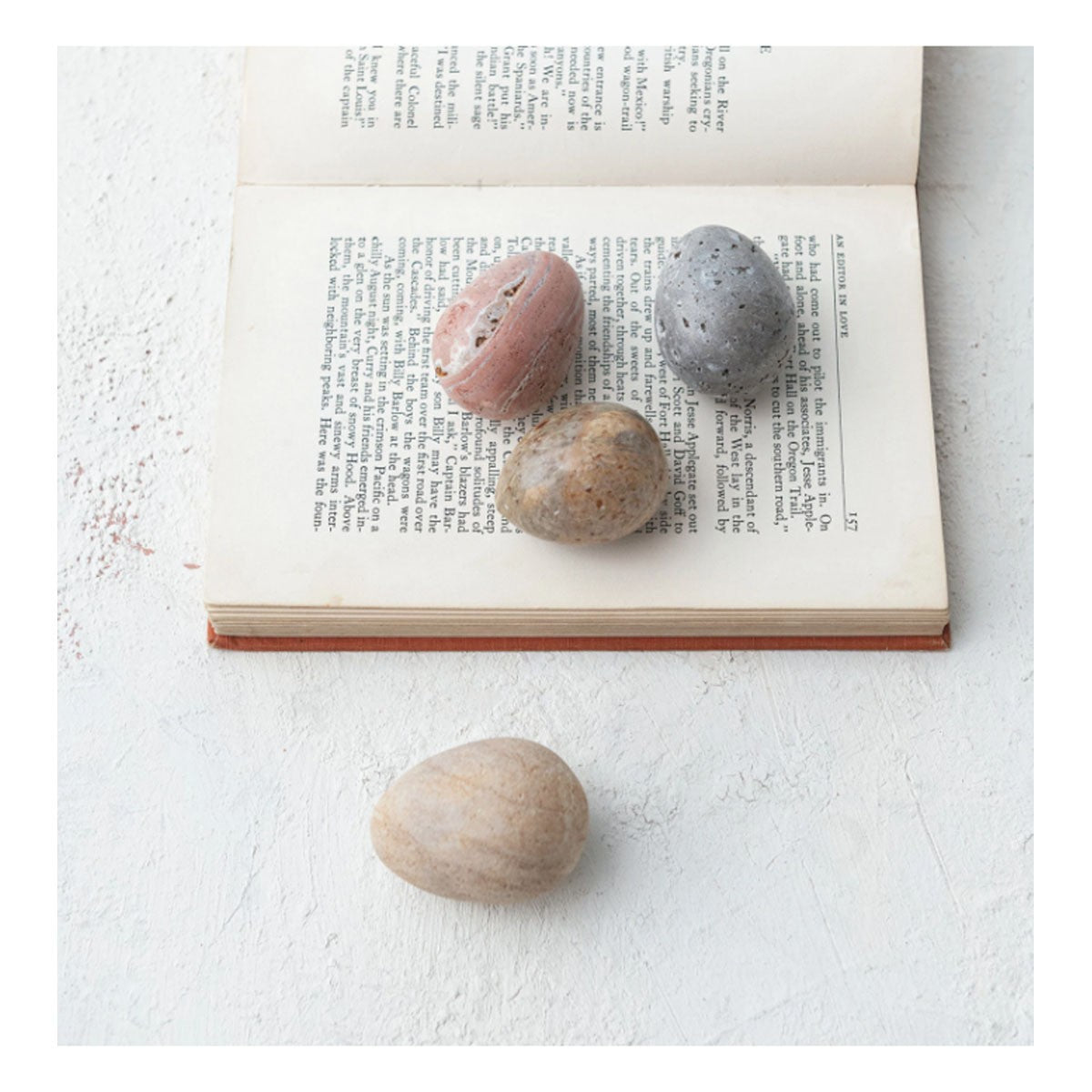 Carved Natural Rock Egg