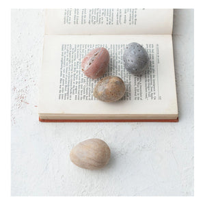 Carved Natural Rock Egg