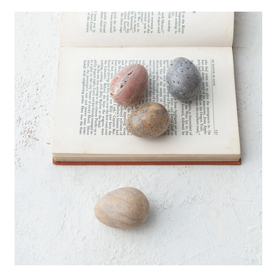 Carved Natural Rock Egg