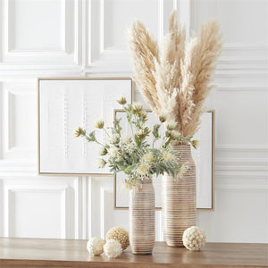 Wood Carved Vases