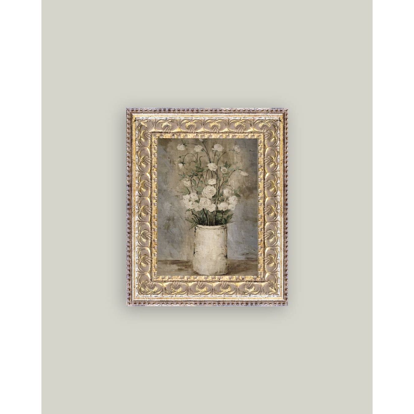 Framed Antique Art | Long Stem Roses - 5x7