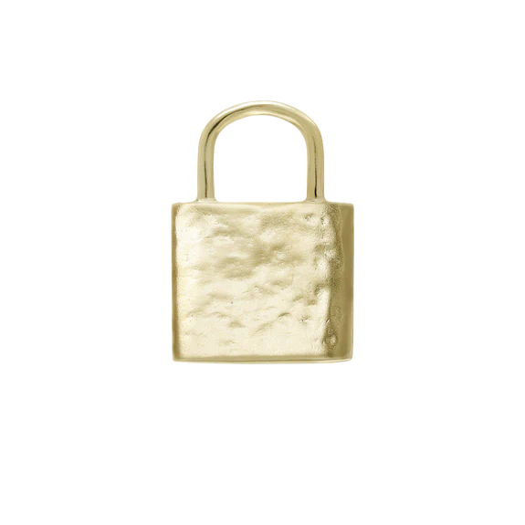 Guard Your Magic Lock Pendant - Ceramic Coated Brass