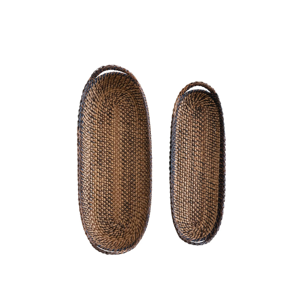Hand-Woven Bread Baskets w/Handles