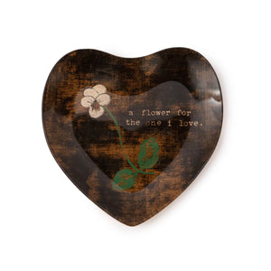 Decoupage Plate | Heart - Small