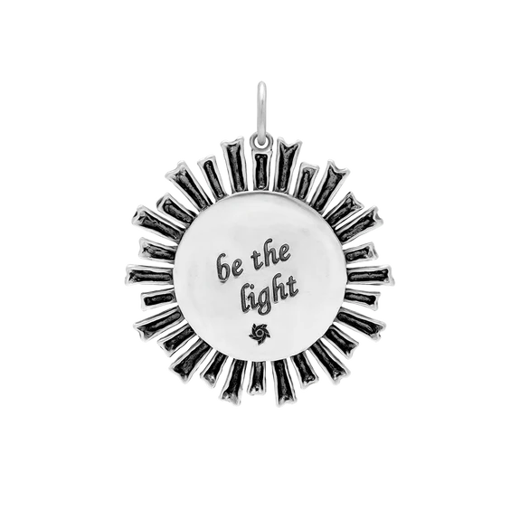 Be the Light Pendant | Sterling Silver