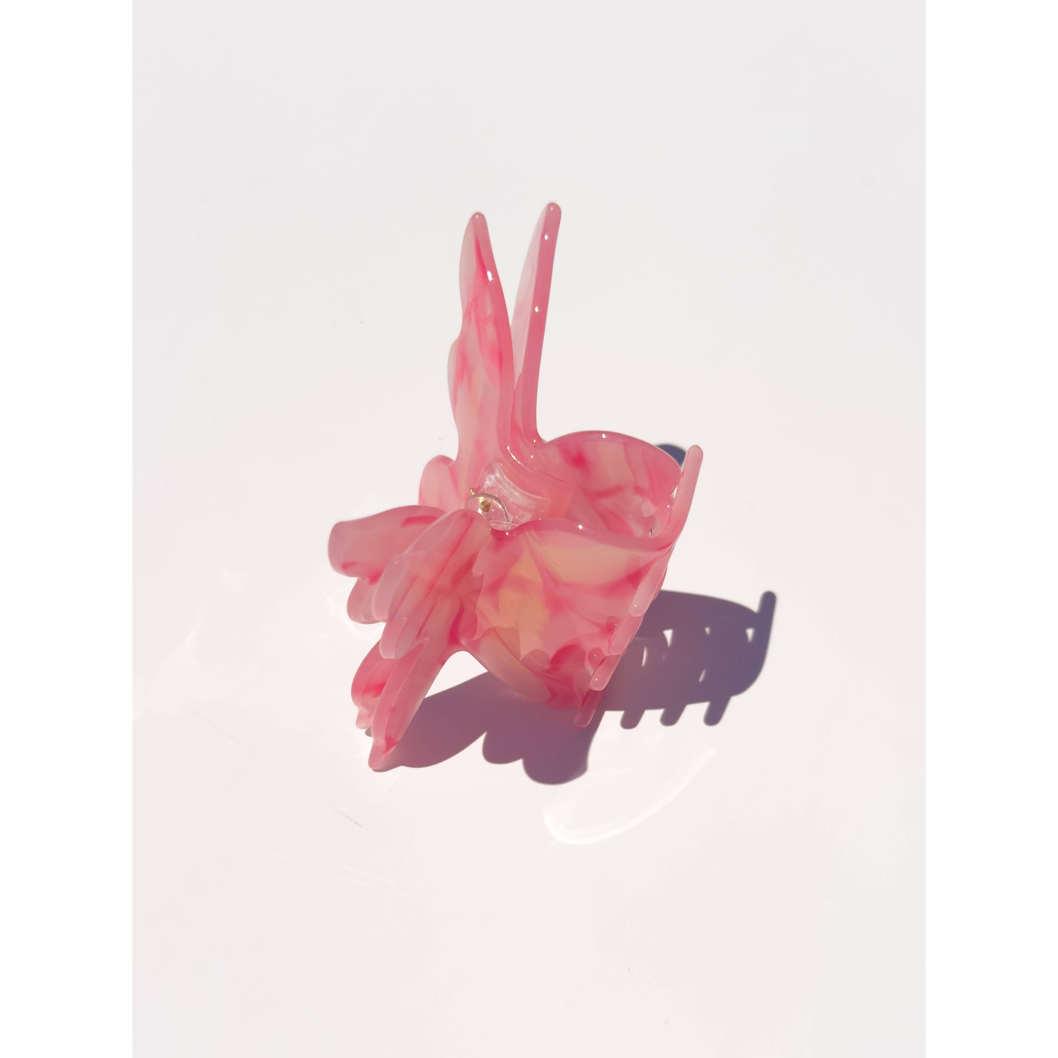 Flutter Butterfly Hair Claw Clip | Mossy Pink