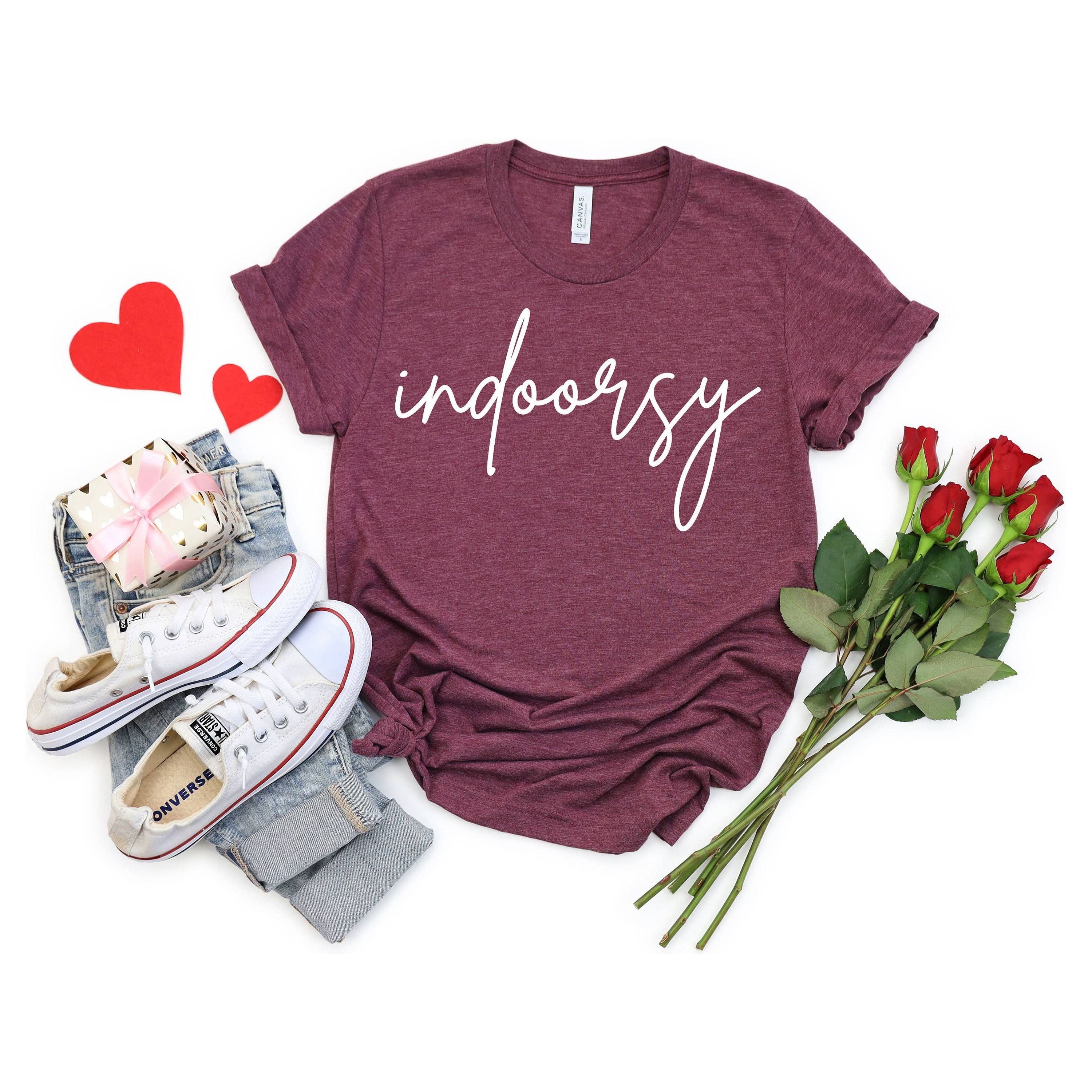 Indoorsy T-Shirt | Heather Mauve