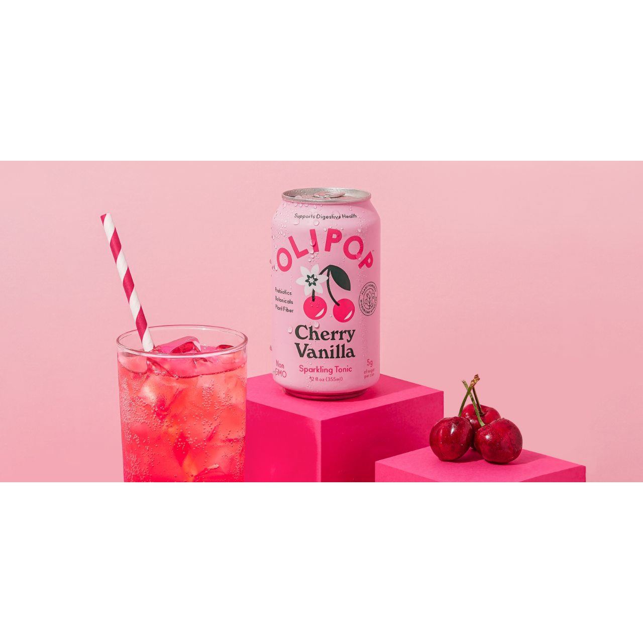 Olipop - Cherry Vanilla - Soda/Carbonated Drink