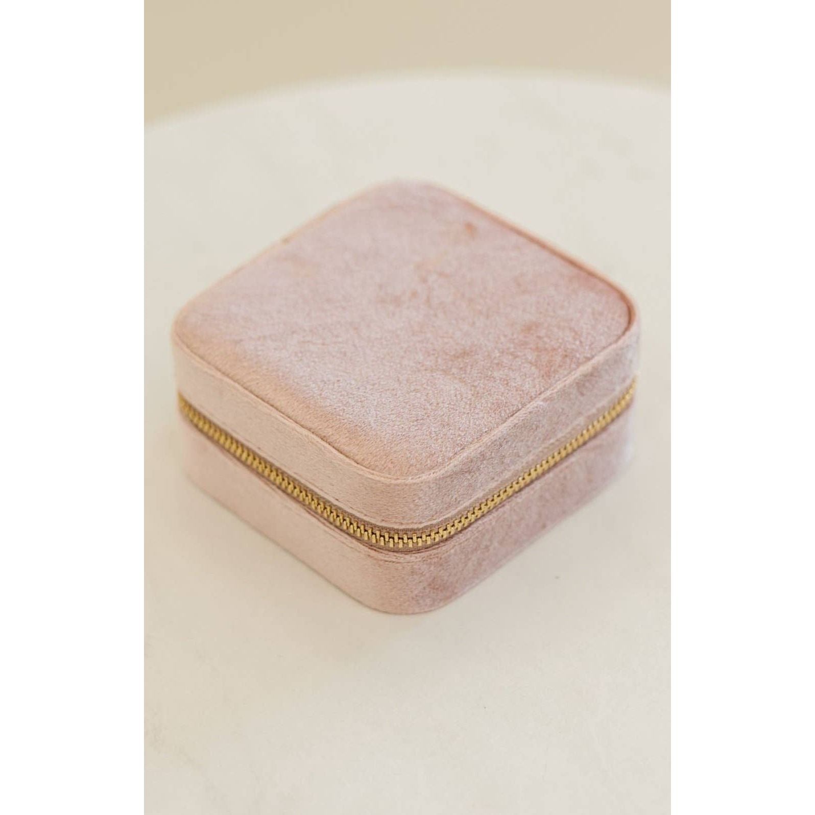 Velvet Jewelry Case | Rose Quartz