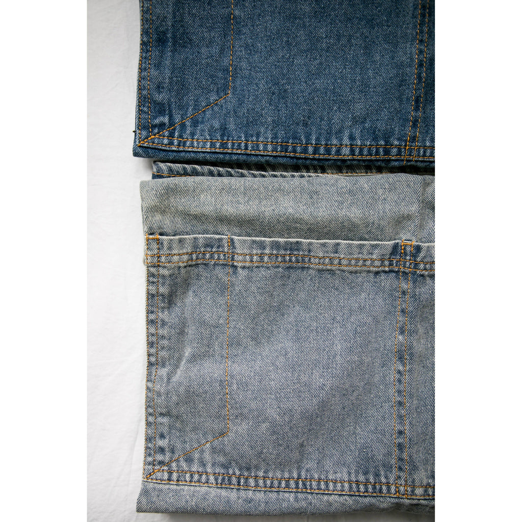 Washed Denim Apron | Dark Blue