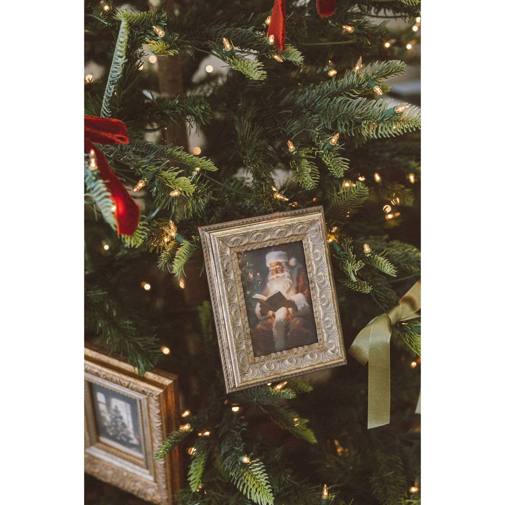 Classic Santa Framed Antique Art | 8 x 10