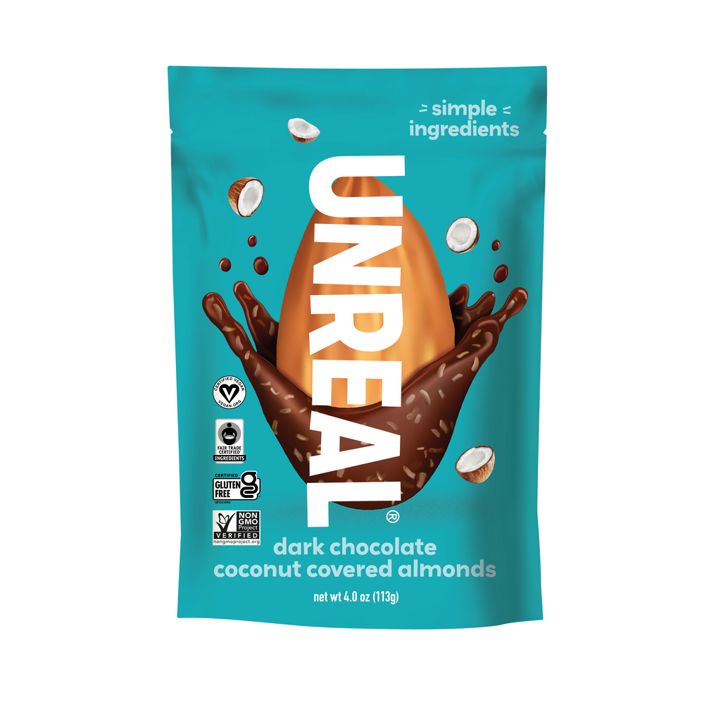 UNREAL - Dark Chocolate Coconut Covered Almonds - 6 bags