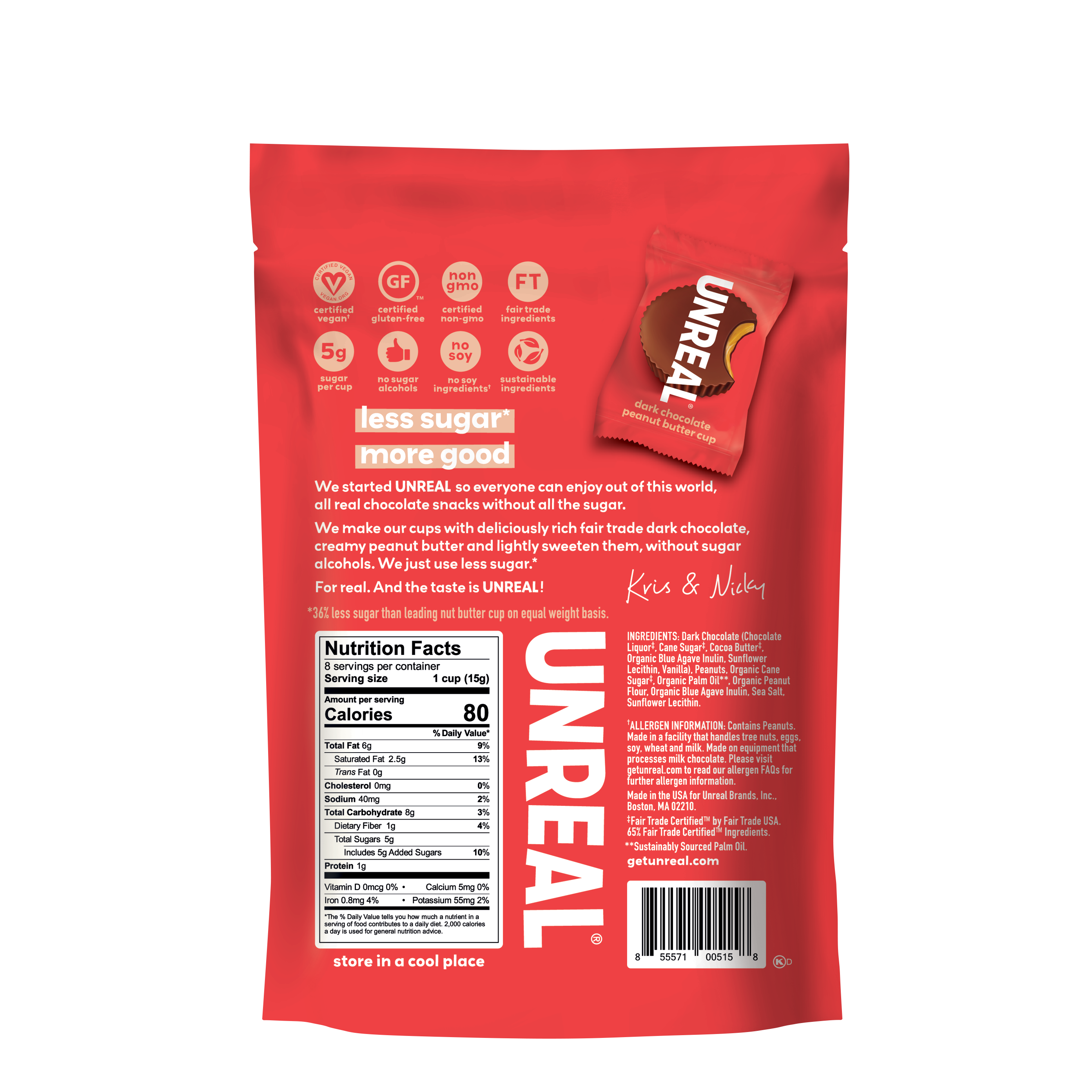 UNREAL | Dark Chocolate Peanut Butter Cups