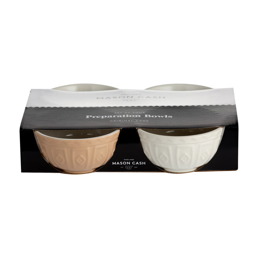 Mason Cash | S/4 Prep Bowls | Cane & Cream