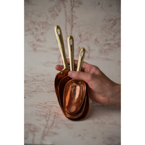 S/3 Copper Measuring Scoops