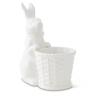 White Bunny w/Basket