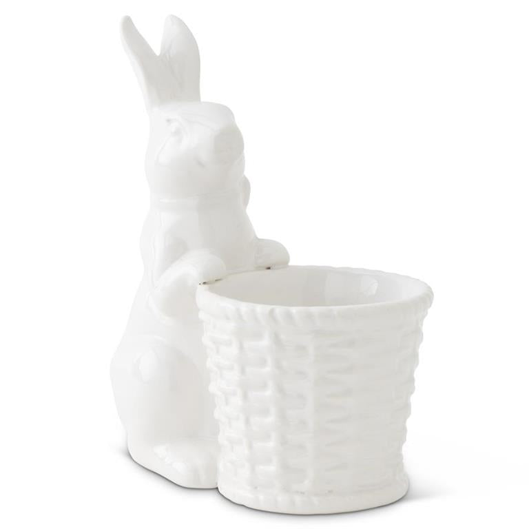 White Bunny w/Basket