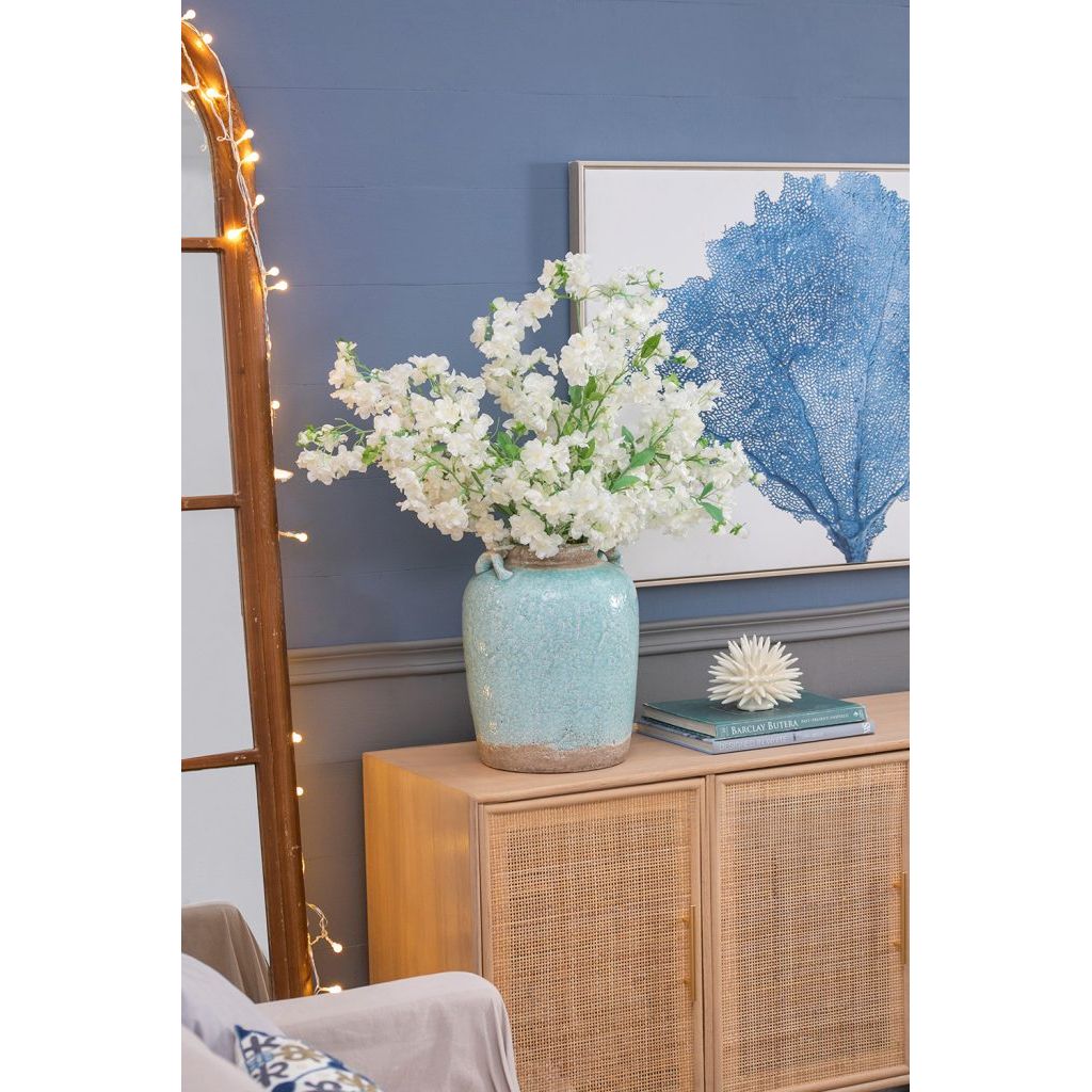 Turquoise Terracotta Vase