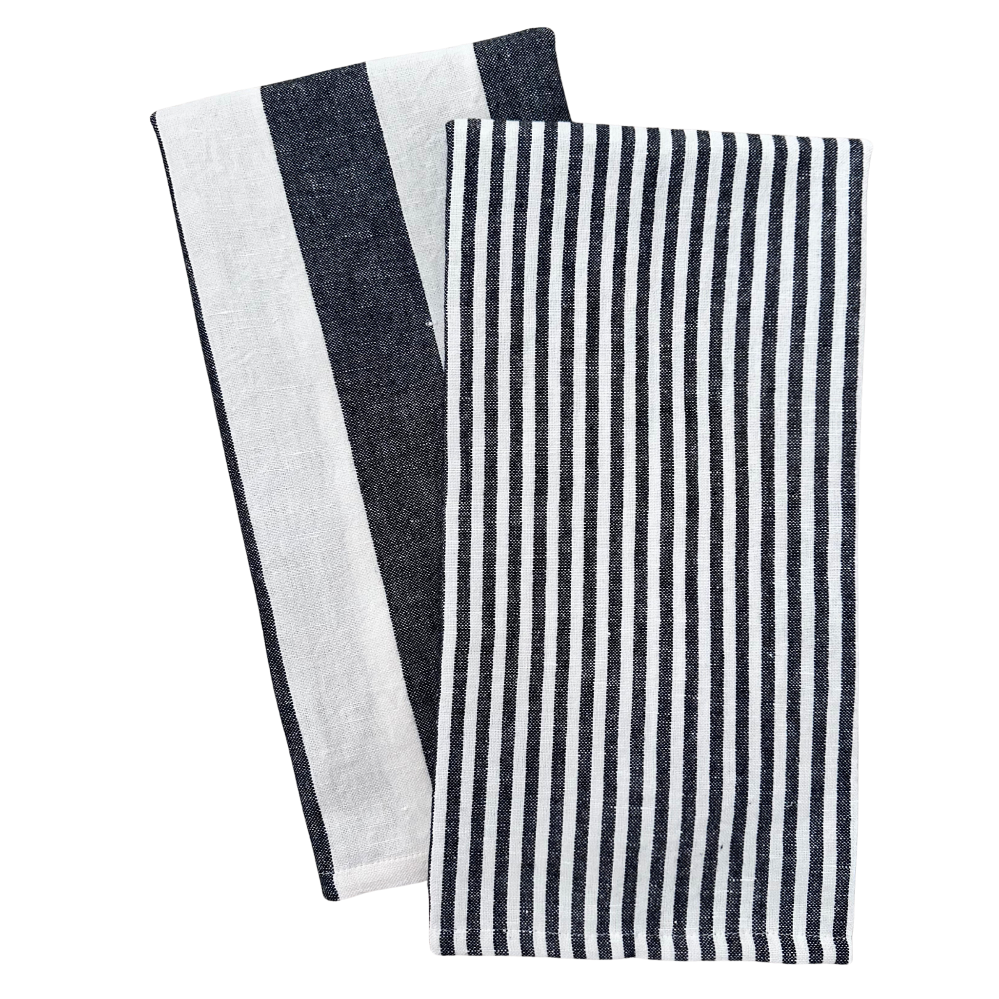 S/2 Stripe Tea Towel Set