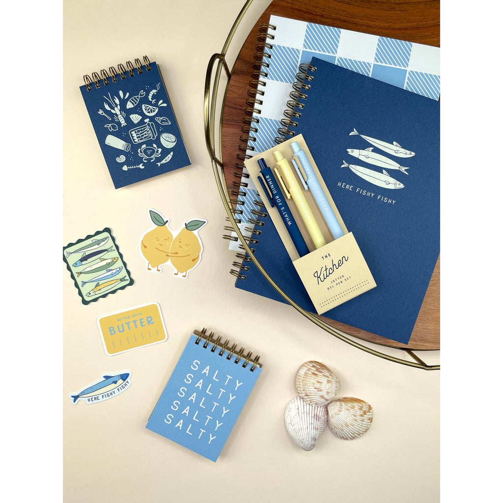 S/3 Gel Pens | Kitchen Jotter Set