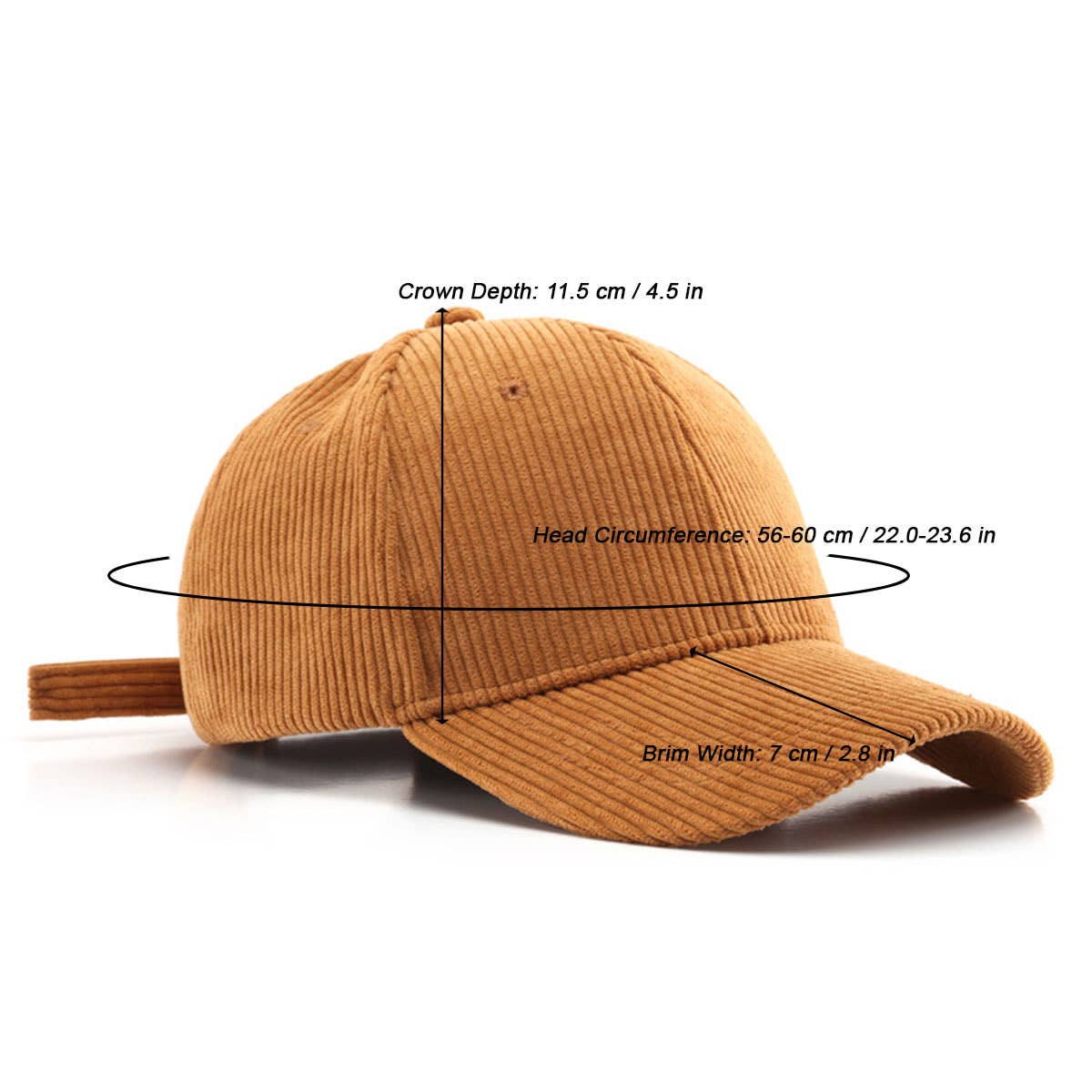 ACCITY - Corduroy Baseball Cap Unisex Winter Warm Outdoor_CWAH0517: GREEN / (OS) 2