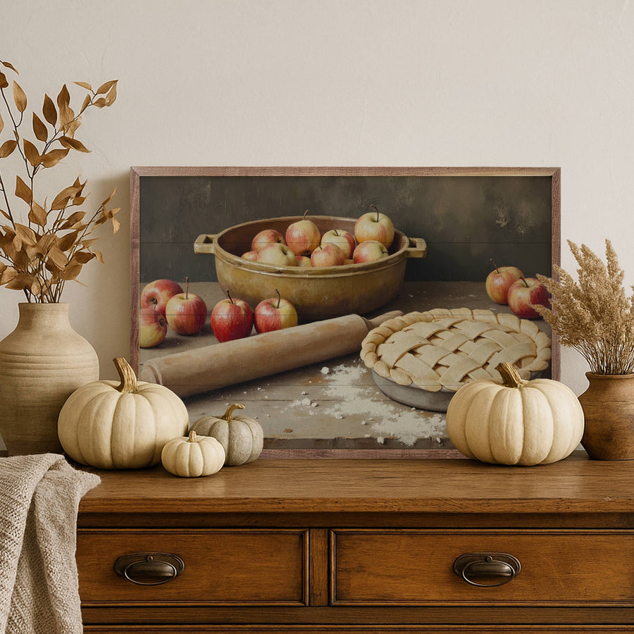 Apple Pie Baking Framed Art