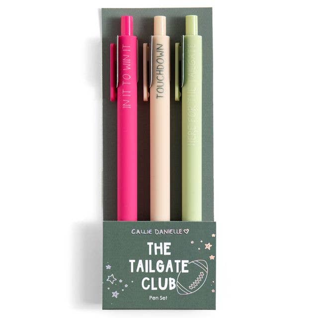 S/3 Gel Pens | Tailgate Club Jotter Set