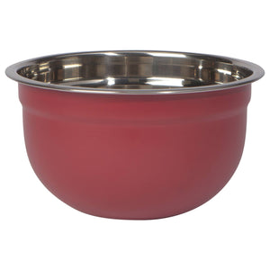 S/3 Steel Mixing Bowls | Matte Carmine Red