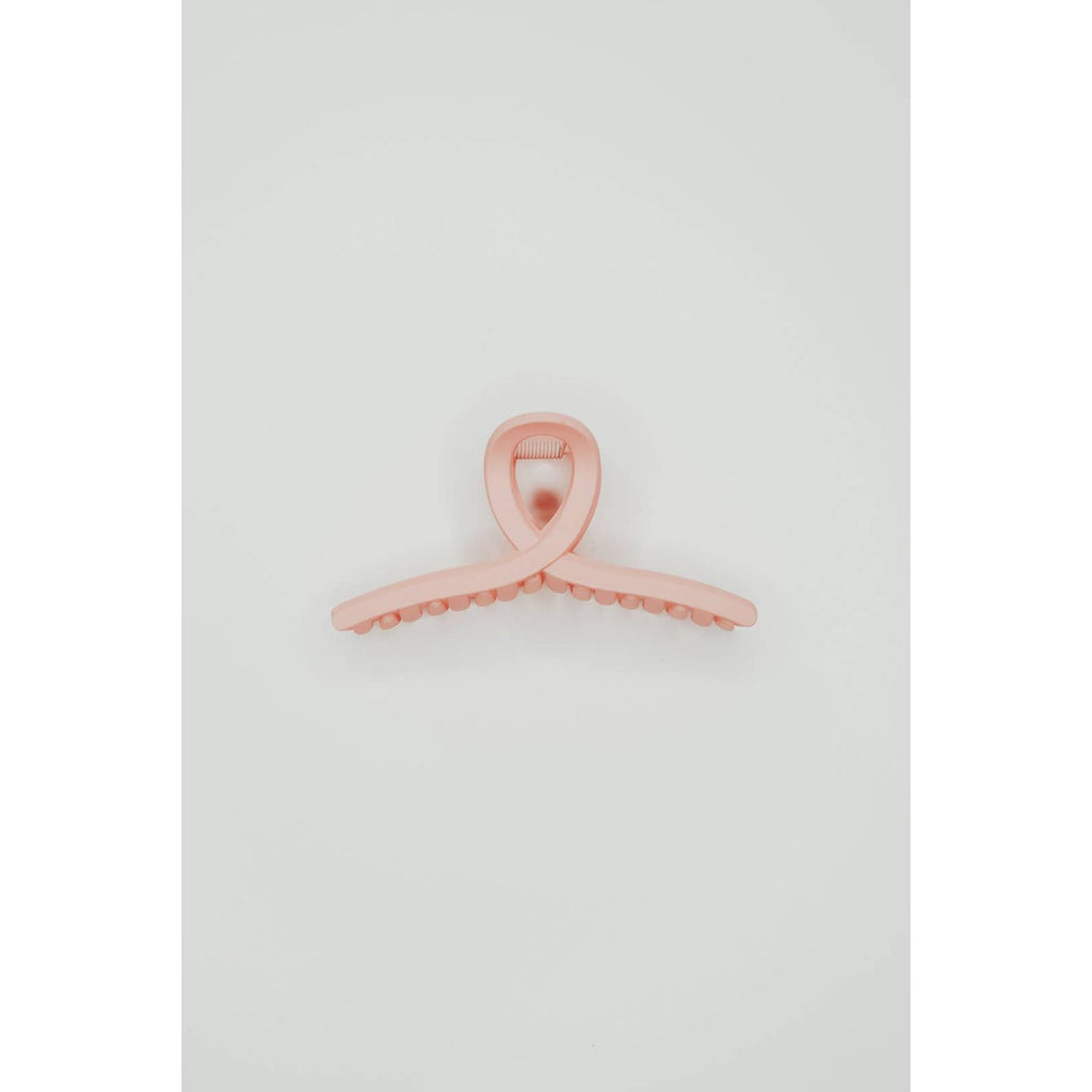 Matte Loop Hair Claw Clip | Pink