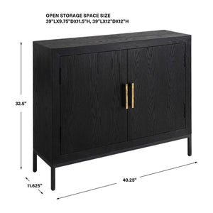 Front Range 2 Door Cabinet | Black