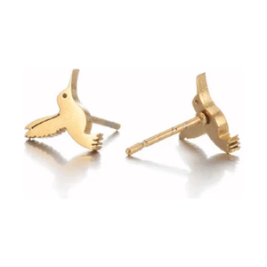 Tiny Hummingbird Stud Earrings