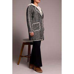 L/S Coat with Fooler Hood | Charcoal