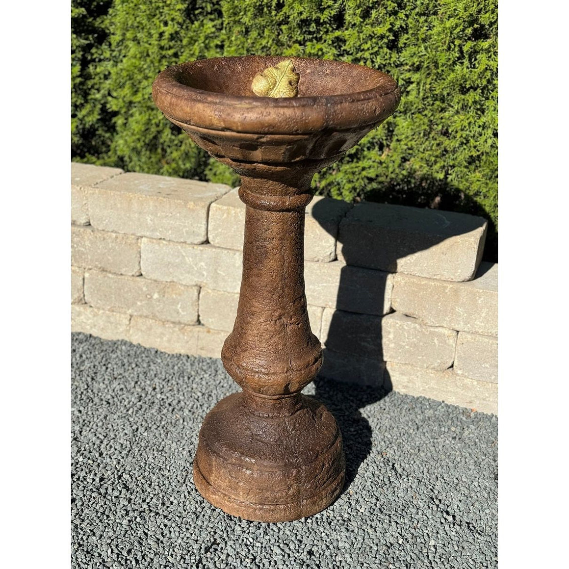 Weathered Birdbath