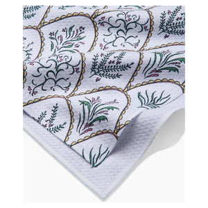 Geometry - Floral Scallops Tea Towel