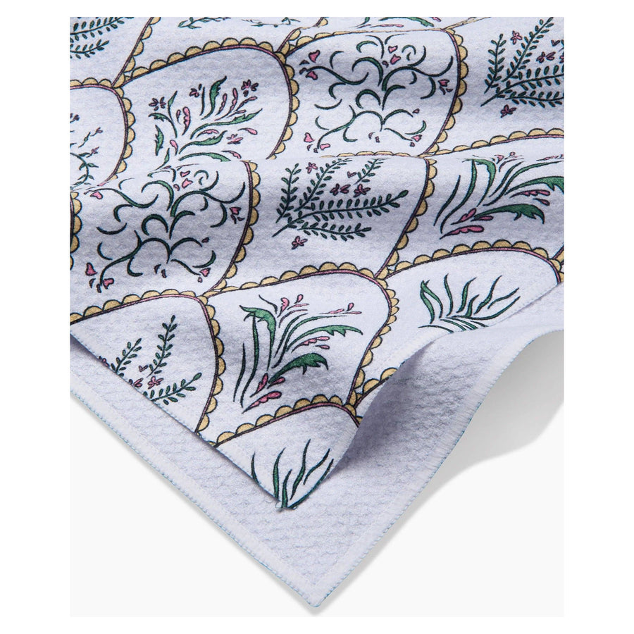 Geometry - Floral Scallops Tea Towel