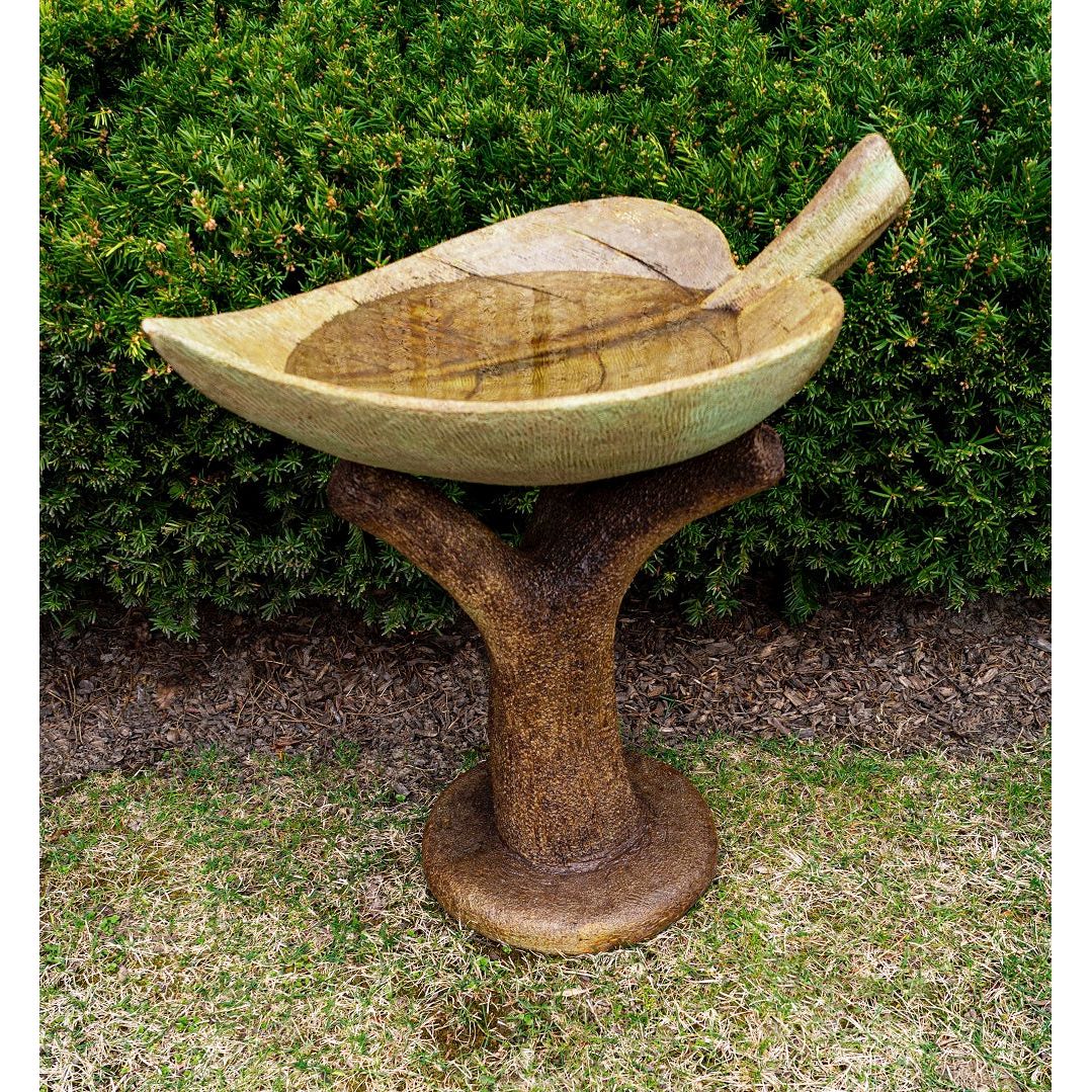 Leaf Birdbath