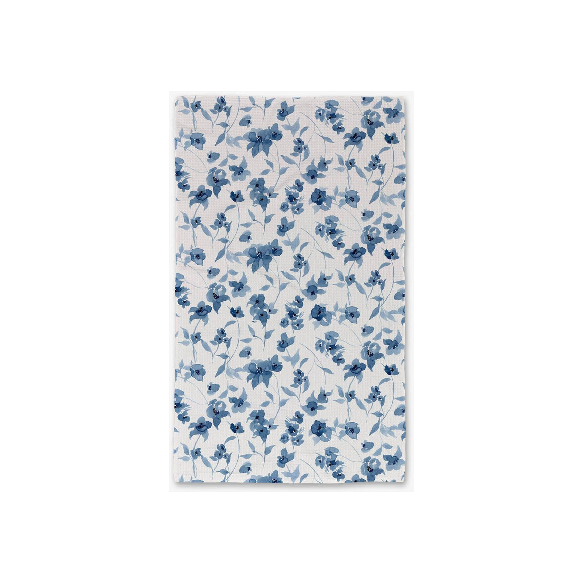 Geometry - Blue Floral Luxe Hand Towel