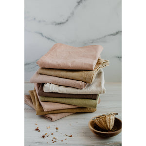 Plant dyed Organic cotton Kitchen Towel | Vanilla