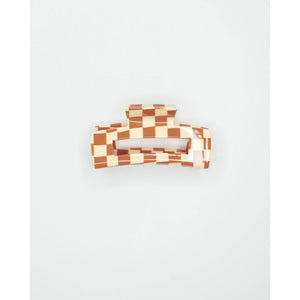 Checker Hair Claw | Orange