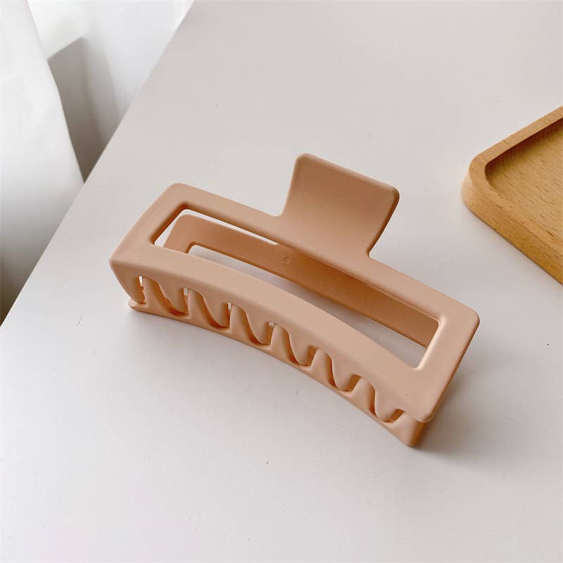 Adorro - Luna Mega Matte | Solid Color Rectangle Claw Clip: Assorted