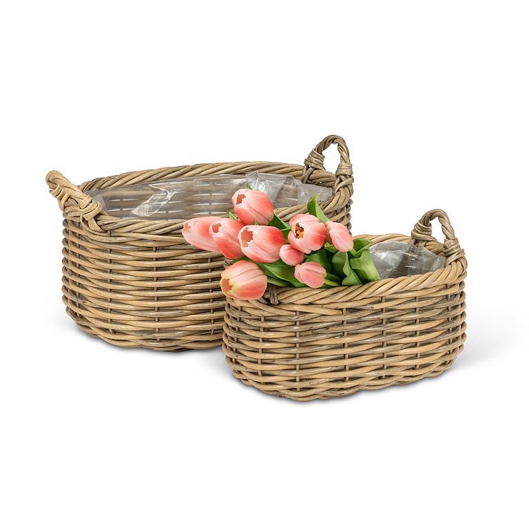 Oval Basket w/Handle