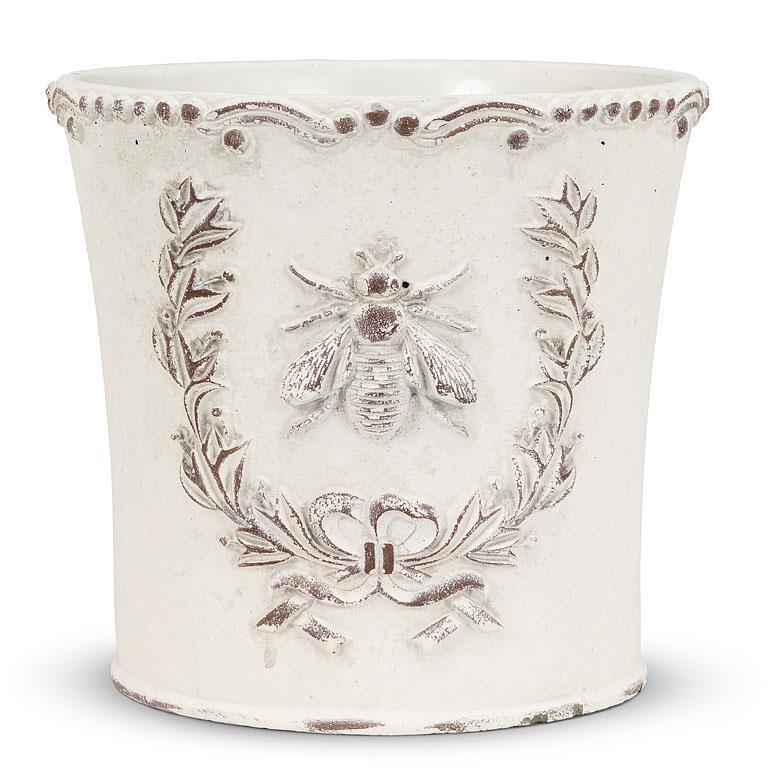 Embossed Bee Crest Planter