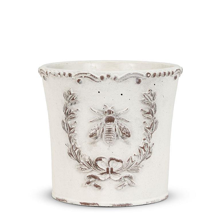 Embossed Bee Crest Planter